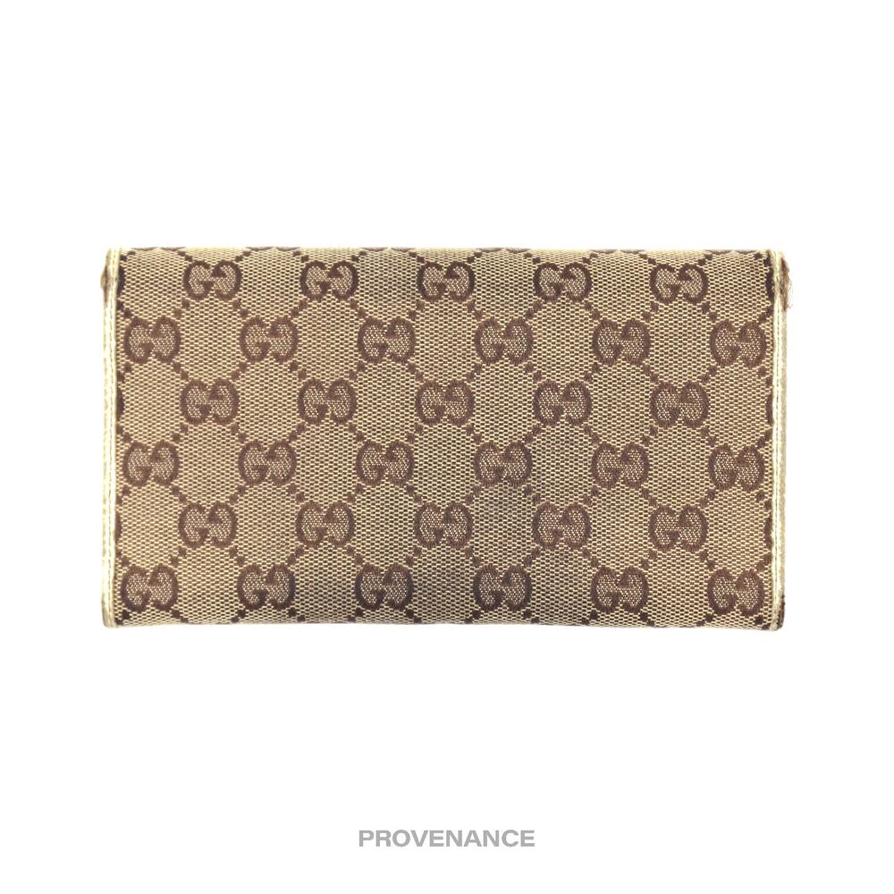 🔴 Gucci GG Canvas Long Wallet - White - Picture 2 of 8